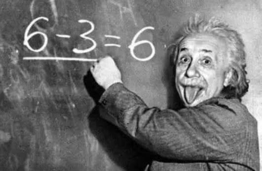 网友疑惑：为什么爱因斯坦会写下6-3＝6？难道是有什么秘密吗？